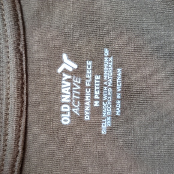 Old Navy Active Dynamic Fleece Bomber Jacket in Heritage Green Size M Petite - Picture 7 of 8